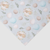 Paaseieren & Konijnenpatroon Blauw Tissuepapier (Detail)