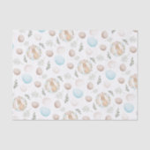 Paaseieren & Konijnenpatroon Pastel Wit Tissuepapier (Voorkant)