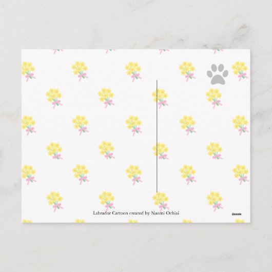 Paaseieren Labrador Puppies glimlachen Feestdagenkaart (Achterkant)