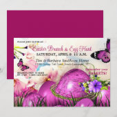 Paaseieren, lentekoolpaasbraam Eibots Hunt Kaart (Voorkant / Achterkant)