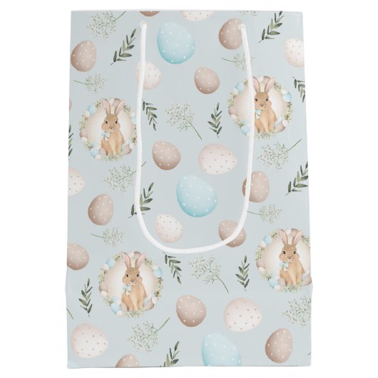 paaseieren lenteslantaarnbundel met gemiddeld cade medium cadeauzakje (Achterkant)