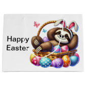 paaseieren luiaard groot cadeauzakje (Voorkant)