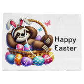 paaseieren luiaard groot cadeauzakje (Achterkant)