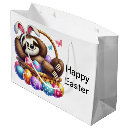 paaseieren luiaard groot cadeauzakje (Achterkant Gekanteld)