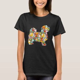 Paaseieren Maltese hond Paasdag Kinder Mannen Vrou T-shirt