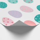 Paaseieren, Mannen Kinderen, paasvakantie Cadeaupapier (Hoek)