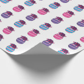 Paaseieren met bloemen en lint cadeaupapier (Hoek)