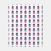 Paaseieren met bloemen en lint fleece deken (Voorkant)