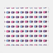 Paaseieren met bloemen en lint fleece deken (Voorkant (Horizontaal))