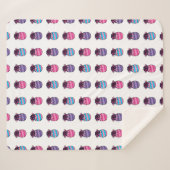 Paaseieren met bloemen en lint sherpa deken (Voorkant (horizontaal))