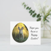 paaseieren met bunny briefkaart (Staand voorkant)