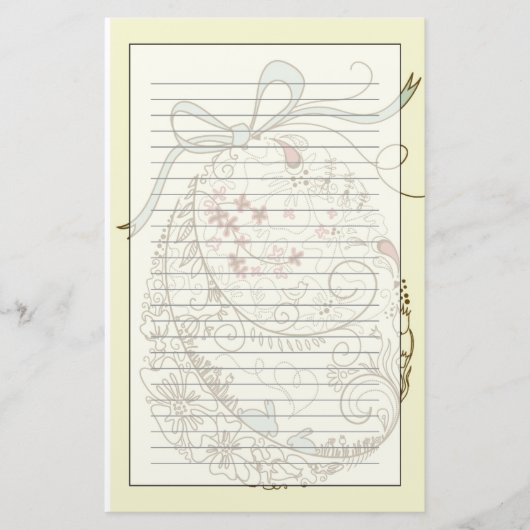 Paaseieren met Floral Elements Briefpapier (Voorkant)