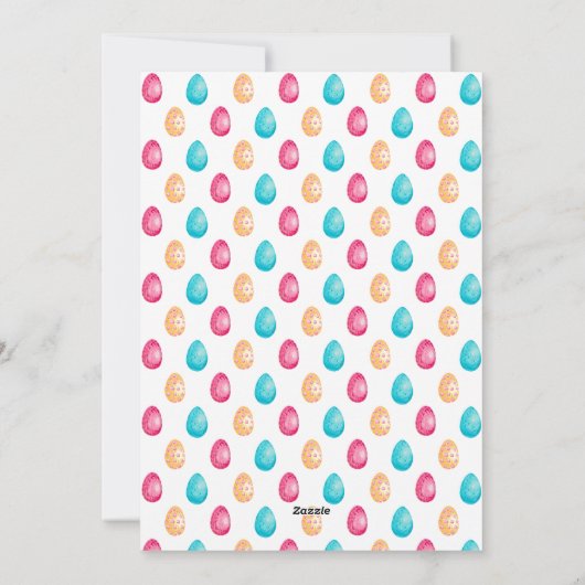 Paaseieren met foto-vakantiekaart feestdagenkaart (Achterkant)