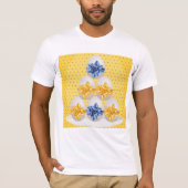 Paaseieren met gele Mannen T-shirt (Voorkant)