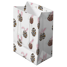 Paaseieren met gemiddeld cadeau medium cadeauzakje