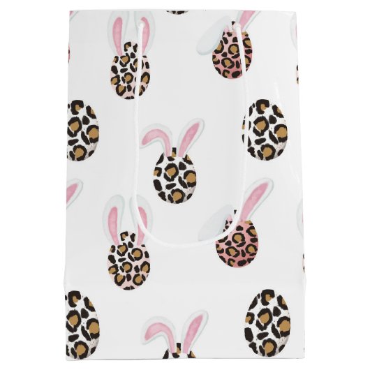 Paaseieren met gemiddeld cadeau medium cadeauzakje (Achterkant)