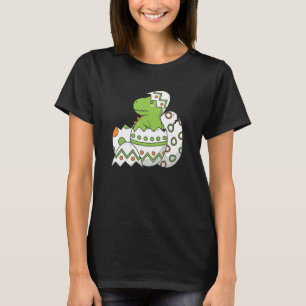 Paaseieren met herz. dinosaurussen t-shirt