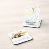  paaseieren met kersenbloei en Griekse tekst Bier Onderzetter (Rechterzijde)