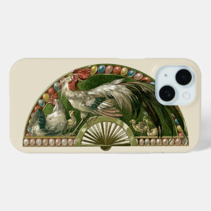 Paaseieren met kippen,  art nouveau iPhone 15 case