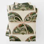 Paaseieren met kippen,  art nouveau inpakpapier vel (In situ)