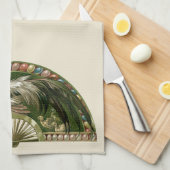 Paaseieren met kippen,  art nouveau theedoek (Quarter Fold)