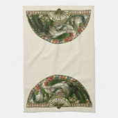 Paaseieren met kippen,  art nouveau theedoek (Verticaal)