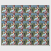  paaseieren met kippen cadeaupapier (Vlak)