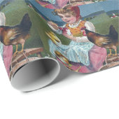  paaseieren met kippen cadeaupapier (Rol Hoek)