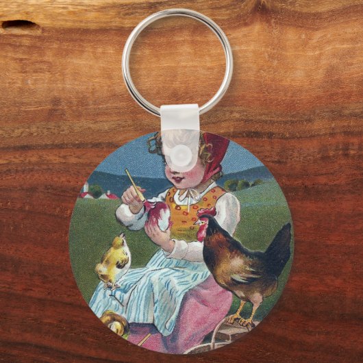  paaseieren met kippen sleutelhanger (Voorkant)