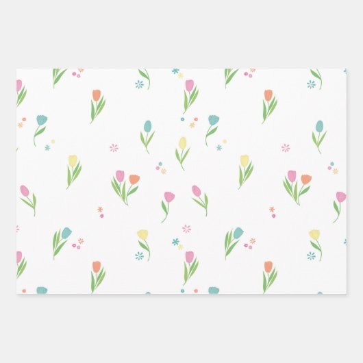 Paaseieren met leuke versierde en beschilderde des inpakpapier vel (Voorkant 3)