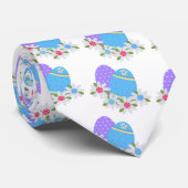 Paaseieren met Paarse en blauwe eieren Stropdas (Opgerold)