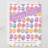 Paaseieren met patroon feestdagenkaart (Voorkant)