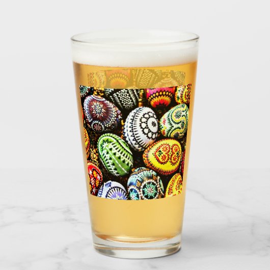 Paaseieren met titel glas (Achterkant gevuld)