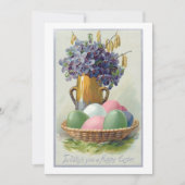  paaseieren met Violet Feestdagenkaart (Voorkant)