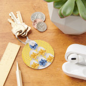 Paaseieren met zwoeggeel Sleutelhanger