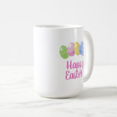Paaseieren mok, cadeau voor happy easter, 15 oz ea koffiemok (Voorkant rechts)