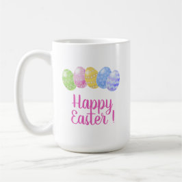 Paaseieren mok, cadeau voor happy easter, 15 oz ea koffiemok