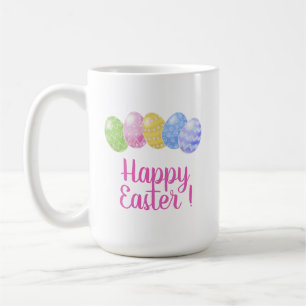 Paaseieren mok, cadeau voor happy easter, 15 oz ea koffiemok