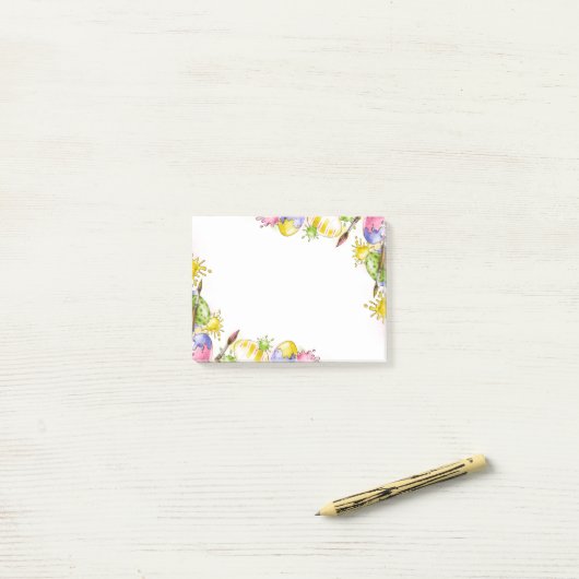 Paaseieren na de invoering post-it® notes (Op bureau)