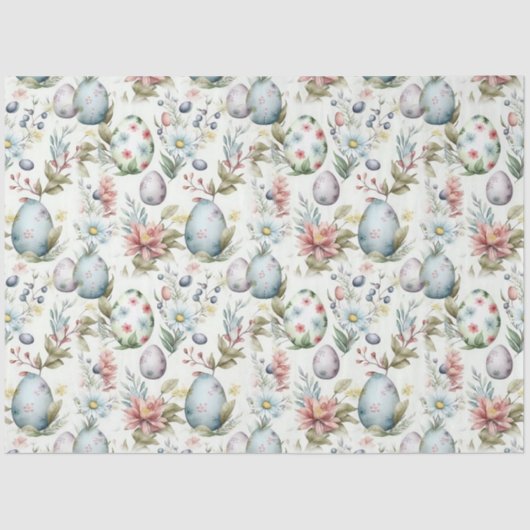 Paaseieren  nostalgisch patroon nr. 13 tissuepapier (Voorkant)