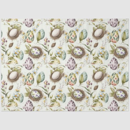 Paaseieren  nostalgisch patroon nr. 19 tissuepapier (Voorkant)