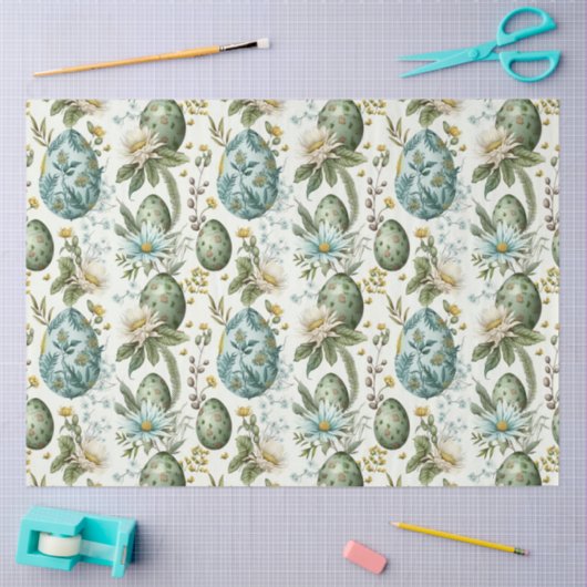 Paaseieren  nostalgisch patroon nr. 2 tissuepapier (Craft)