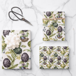 Paaseieren  nostalgisch patroon nr. 3 inpakpapier vel