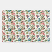 Paaseieren nostalgisch patroon nr. 4 inpakpapier vel (Voorkant 2)