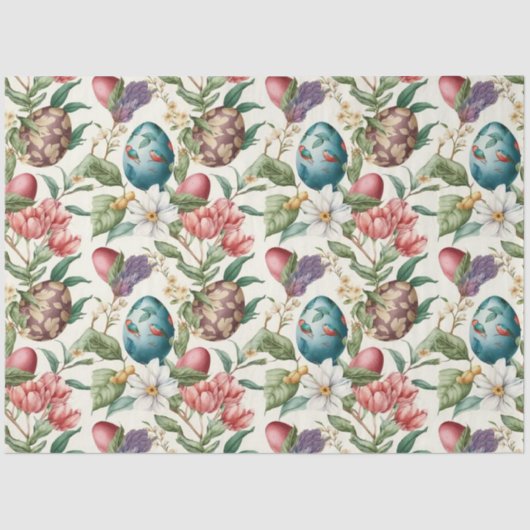 Paaseieren  nostalgisch patroon nr. 4 tissuepapier (Voorkant)