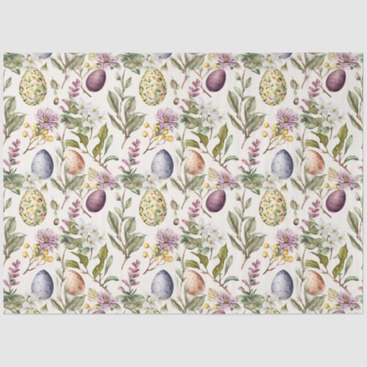 Paaseieren nostalgisch patroon nr. 7 tissuepapier (Voorkant)
