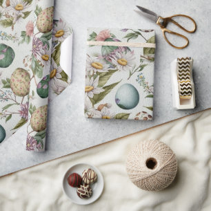 Paaseieren nostalgisch patroon nr. 8 cadeaupapier