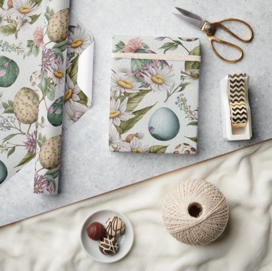 Paaseieren  nostalgisch patroon nr. 8 cadeaupapier (Crafts)