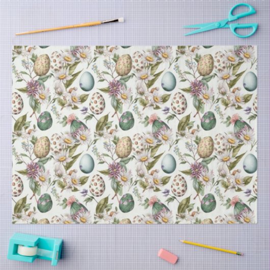 Paaseieren  nostalgisch patroon nr. 8 tissuepapier (Craft)