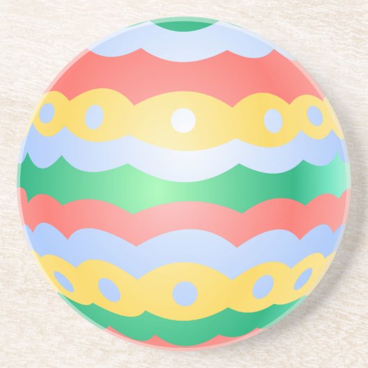 Paaseieren Onderzetters Festive Easter Egg Decorat (Voorkant)